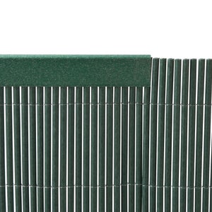Profil de finition pour canisses, pvc, vert, L.1m