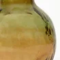 Vase en verre recyclé, OXANE, diam.25 cm, jaune/vert