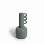 Vase en céramique, Terra, diam.12 x H.25 cm, vert