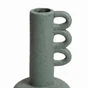 Vase en céramique, Terra, diam.12 x H.25 cm, vert