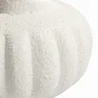 Vase en céramique, diam.15 x H.19 cm, blanc