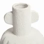 Vase en céramique, diam.15 x H.19 cm, blanc
