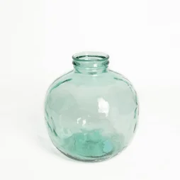 Vase en verre recyclé, OXANE, diam.32 x H.35 cm