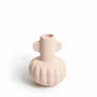 Vase en céramique, diam.15 x H.19 cm, rose