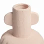 Vase en céramique, diam.15 x H.19 cm, rose