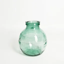Vase en verre recyclé, OXANE, diam.25 x H.30 cm