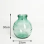 Vase en verre recyclé, OXANE, diam.25 x H.30 cm