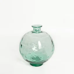 Vase en verre recyclé, CALISTA, diam.24 x H.28 cm