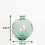 Vase en verre recyclé, CALISTA, diam.24 x H.28 cm