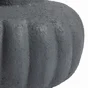 Vase en céramique, diam.15 x H.19 cm, bleu foncé