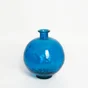 Vase en verre recyclé, CALISTA, diam.24 x H.28 cm, bleu