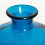 Vase en verre recyclé, CALISTA, diam.24 x H.28 cm, bleu