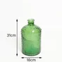 Vase en verre recyclé, NUXIA, 18 x 31 cm, kaki