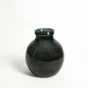 Vase en verre recyclé, OXANE, diam.25 x H.30 cm, gris