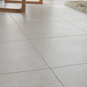 Carrelage sol effet beton beige, l.45 x L.45 cm ARTENS shala, 1,62m2