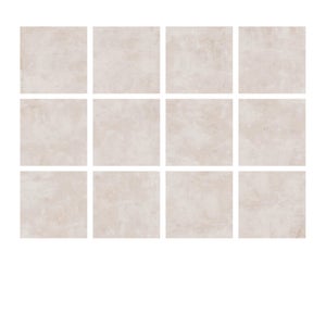 Carrelage sol effet beton beige, l.45 x L.45 cm ARTENS shala, 1,62m2