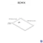 Receveur de douche extraplat L.120 x l.80 cm
