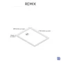 Receveur de douche extraplat L.120 x l.90 cm