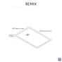 Receveur de douche extraplat L.140 x l.90 cm
