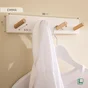 Porte manteau, emma 4 Crochet, bois / blanc ,SPACEO