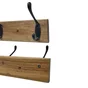 Porte manteau, tiago 5 Crochet, noir / bois ,SPACEO