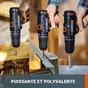 Perceuse à percussion 20 V WORX Wt375.1, 50 Nm + 2 batteries 2Ah