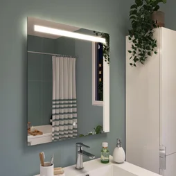Miroir lumineux rectangulaire l.60 x H.70 cm Essential, sensitif SENSEA