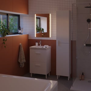 Miroir lumineux rectangulaire l.50 x H.70 cm Easy SENSEA