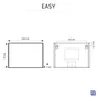 Miroir lumineux rectangulaire l.100 x H.70 cm Easy