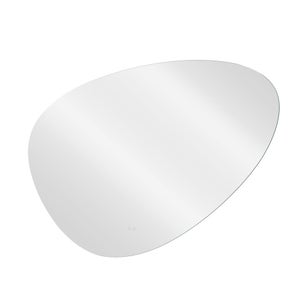 Miroir lumineux galet l.120 x H.80 cm Modern, anti-buée, variateur intensité SENSEA