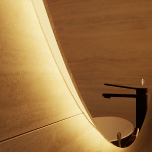 Miroir lumineux galet l.120 x H.80 cm Modern, anti-buée, variateur intensité SENSEA
