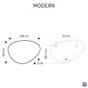 Miroir lumineux galet l.120 x H.80 cm Modern, anti-buée, variateur intensité SENSEA