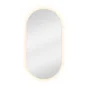 Miroir lumineux ovale l.40 x H.80 cm Modern, anti-buée, variateur intensité
