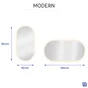 Miroir lumineux ovale l.40 x H.80 cm Modern, anti-buée, variateur intensité