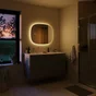 Miroir lumineux ovale l.65 x H.80 cm Modern, anti-buée, variateur intensité
