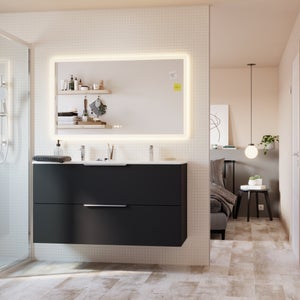 Miroir lumineux rectangulaire l.120 x H.70 cm Neo line SENSEA