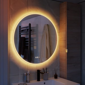 Miroir lumineux rond Diam.75 cm Neo line