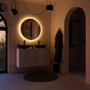 Miroir lumineux rond Diam.90 cm Neo line