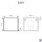 Miroir lumineux rectangulaire l.80 x H.70 cm Easy