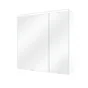 Armoire led 2p de toilette lumineuse l. 60 cm l. 60 cm H. 60 cm P. 17 cm, blanc 