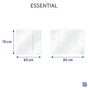 Armoire led 2p de toilette lumineuse l. 60 cm l. 60 cm H. 60 cm P. 17 cm, blanc 