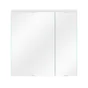 Armoire led 2p de toilette lumineuse l. 60 cm l. 60 cm H. 60 cm P. 17 cm, blanc 