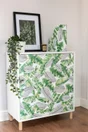Rouleau adhesif decoratif decor feuillage, liva, 45 cm x 200 cm