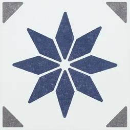6 credences adhesives dalles murales adhesives Wall Tiles, alia bleu, 15.2 cm x