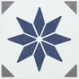 6 credences adhesives dalles murales adhesives Wall Tiles, alia bleu, 15.2 cm x