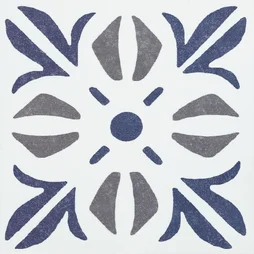 6 credences adhesives dalles murales adhesives Wall Tiles, cubia bleu, 15.2 cm x