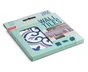 6 credences adhesives dalles murales adhesives Wall Tiles, jamila bleu, 15.2 cm