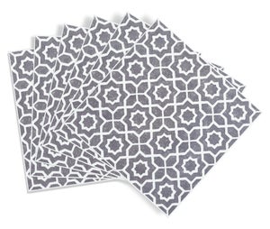 6 credences adhesives dalles murales adhesives Wall Tiles, lina gris, 15.2 cm x
