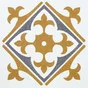 6 credences adhesives dalles murales adhesives Wall Tiles, nadia jaune, 15.2 cm