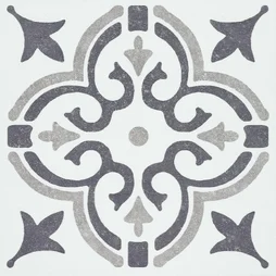 6 credences adhesives dalles murales adhesives Wall Tiles, jamila gris, 15.2 cm